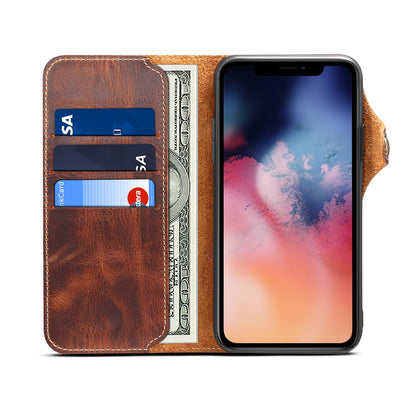 Genuine Leather Protective Holster iPhone Case