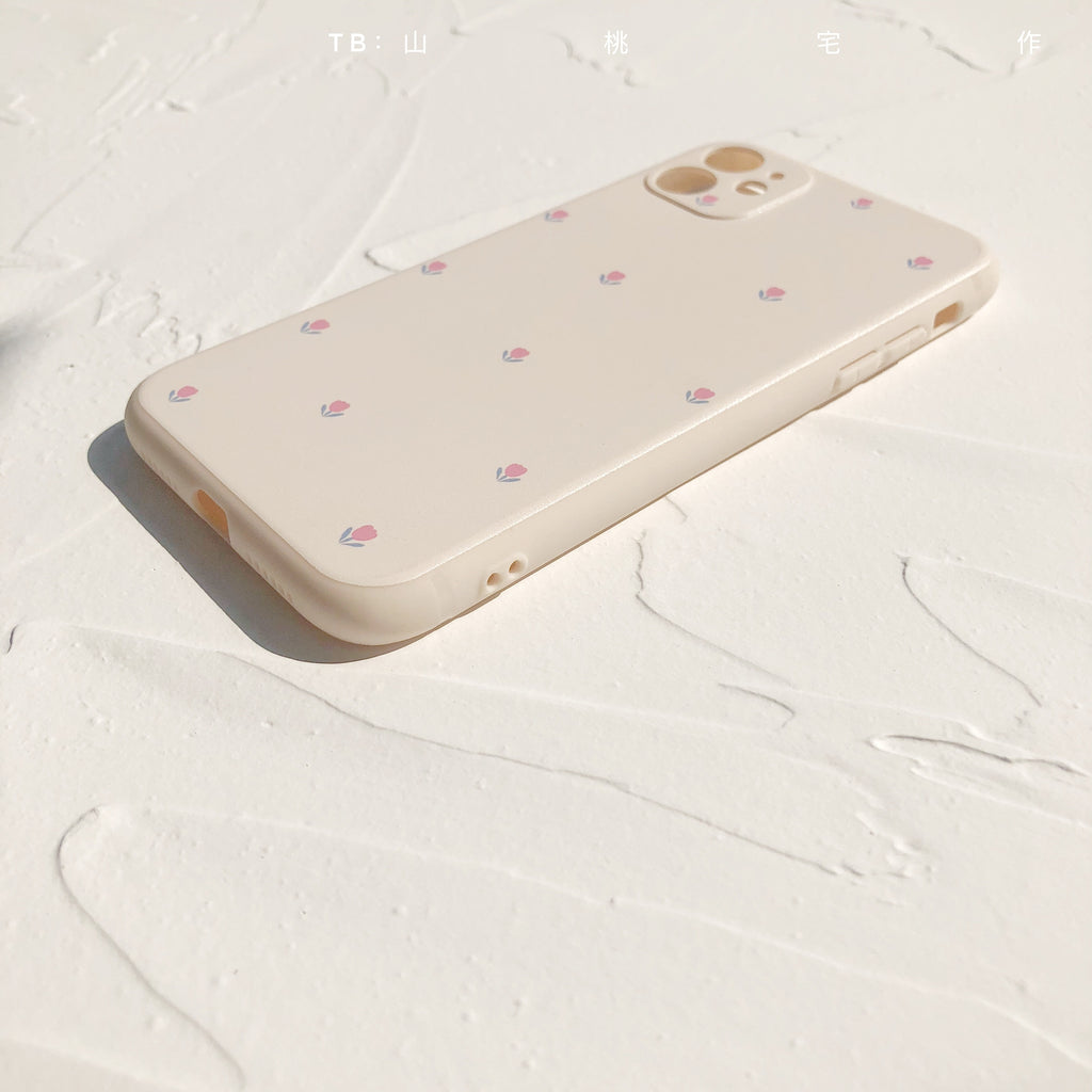 Tulip Floral Pattern iPhone Case