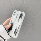 Abstract Ink With Pearl iPhone Case