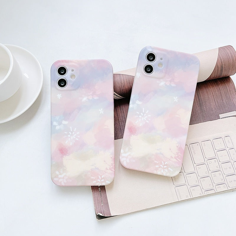 Gradient Color Abstract Clouds iPhone Case