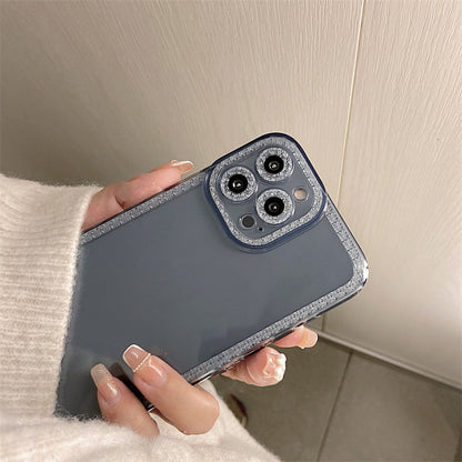 Transparent Diamond Frame iPhone Case