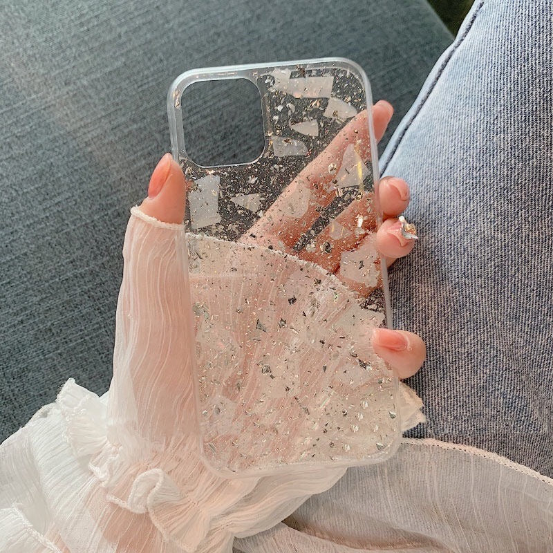 Elegant Silver Foil iPhone Case