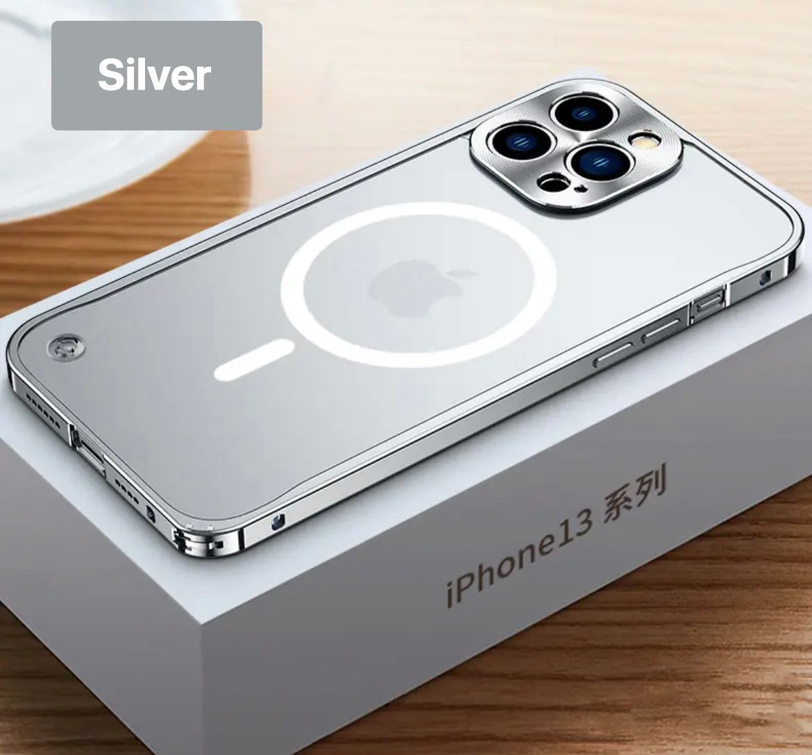 Upgraded Aluminum Frame Magsafing Matte iPhone Case