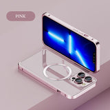 Luxury Metal Buckle Strap Magsafing iPhone Case With Camera Protector