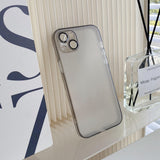 Clear And Matte Glass iPhone Case With Camera Protector