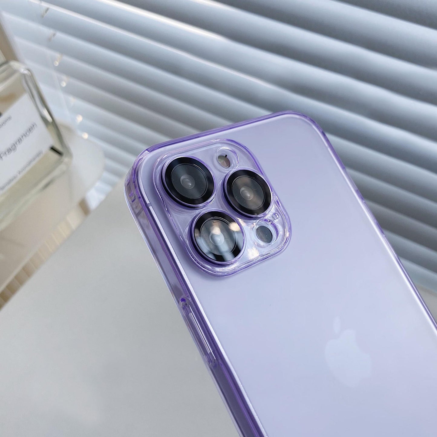 Clear And Matte Glass iPhone Case With Camera Protector