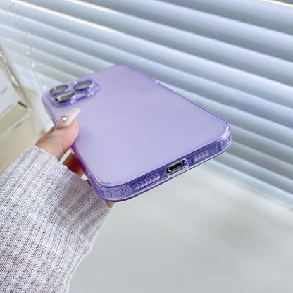 Clear And Matte Glass iPhone Case With Camera Protector