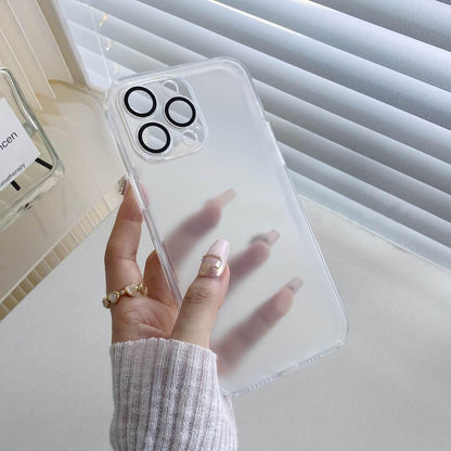 Clear And Matte Glass iPhone Case With Camera Protector