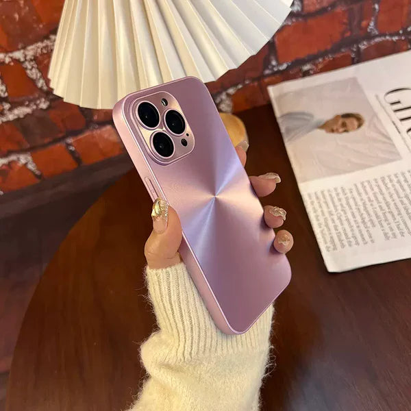 Luxury Aurora Matte iPhone Case with Camera Protector