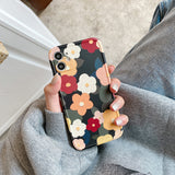 Retro Floral Paint iPhone Case