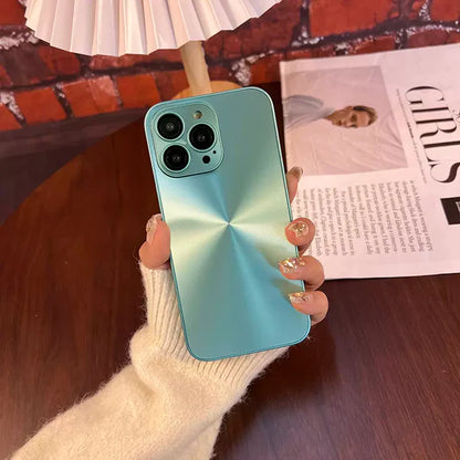 Luxury Aurora Matte iPhone Case with Camera Protector