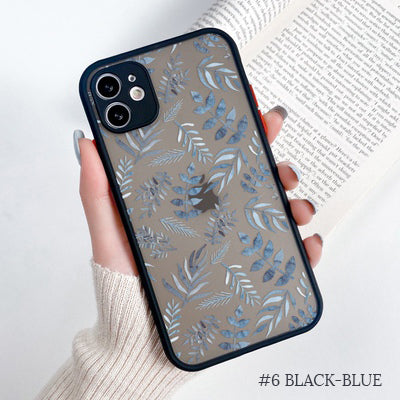 Floral Back Silicone iPhone Case