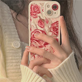 Rose Oil Paint iPhone Case