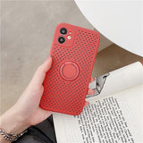 Heat Dissipation Ring Bracket With Strap iPhone Case