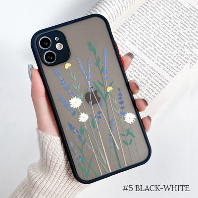 Floral Back Silicone iPhone Case