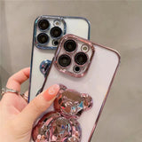 3D CRYSTAL BEAR IPHONE CASE WITH CAMERA PROTECTOR