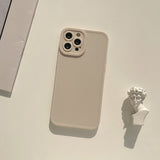 Retro Simple Solid Color iPhone Case