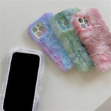 Gradient Dye Plush iPhone Case