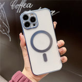Magsafing Magnetic Frosted Silicone iPhone Case