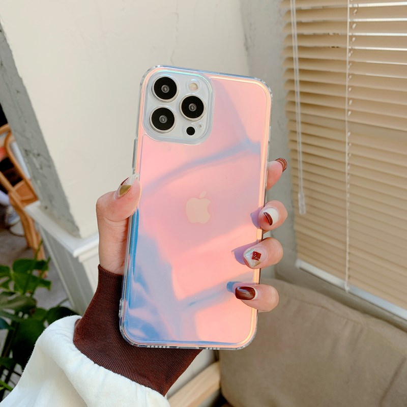 Colorful Discoloration Transparent iPhone Case