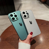 Cute Rabbit Matte iPhone case with Camera Protector