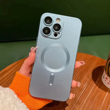 FROSTED SHIMMER ULTRA-THIN MAGSAFING IPHONE CASE WITH CAMERA PROTECTOR