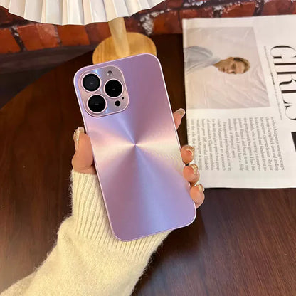 Luxury Aurora Matte iPhone Case with Camera Protector