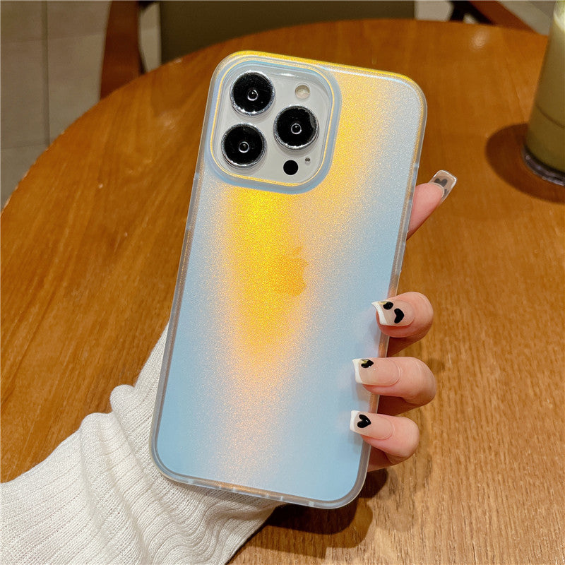 Translucent Matte Laser Gradient iPhone Case