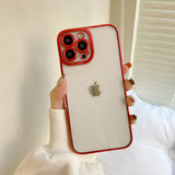 Electroplating Shell Transparent iPhone Case