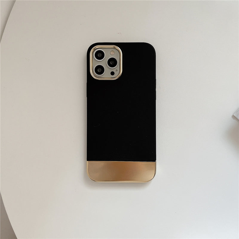 Luxury Gold Color Blocking iPhone Case