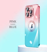 New version 3.0 clear lens faded color iPhone case with camera protector