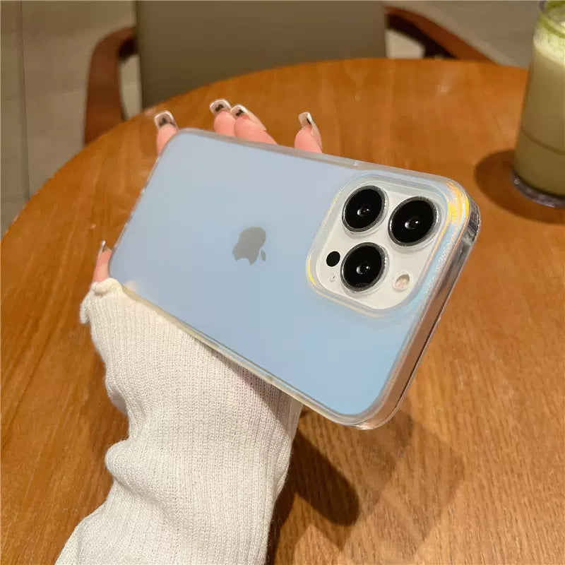 Translucent Matte Laser Gradient iPhone Case