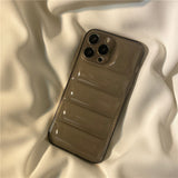 Transparent Down Jacket Airbag iPhone Case