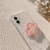 Pink Flower Bracket iPhone Case