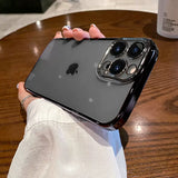 UPGRADED CLEAR SILICONE IPHONE CASE WITH CAMERA PROTECTOR
