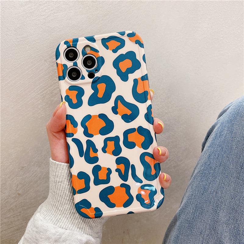 Colored Leopard iPhone Case