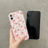 Strawberry Flowers iPhone Case