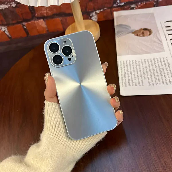 Luxury Aurora Matte iPhone Case with Camera Protector