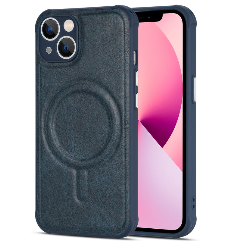 Magsafing Magnetic Leather iPhone Case