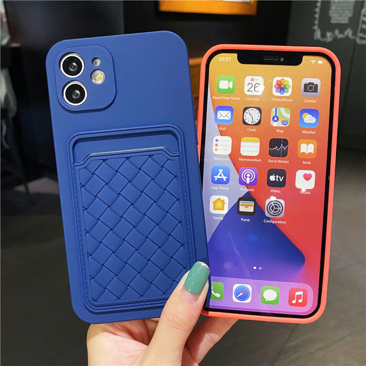 Weave Pattern Card Holder iPhone Case
