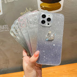 Beautiful Swan Sparkling Gradient iPhone case