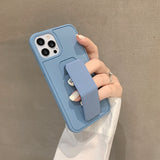 Frosted Color Multi-function Bracket iPhone Case