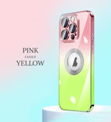 New version 3.0 clear lens faded color iPhone case with camera protector