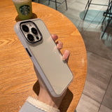 Premium Metal Texture Silicone iPhone Case