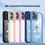 Upgraded Protective Cover Metal Button iPhone Case With Lens Film