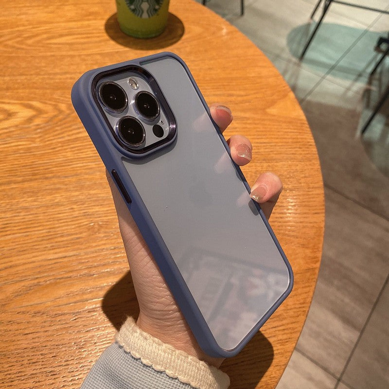 Premium Metal Texture Silicone iPhone Case