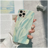Oil Painting Feather Pattern iPhone Case