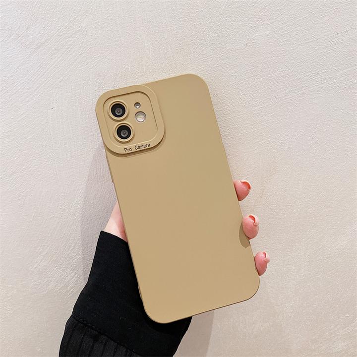 Solid Color Soft Silicone iPhone Case
