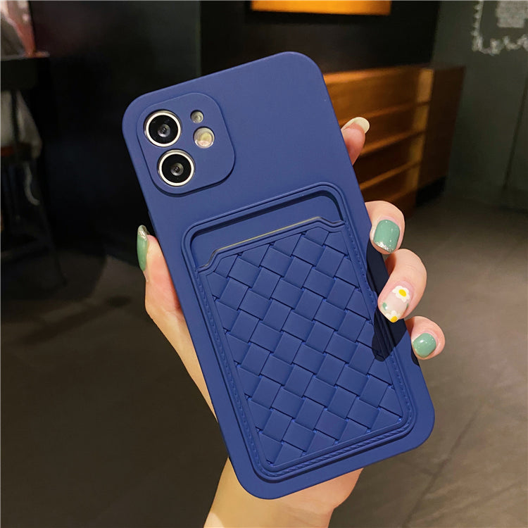 Weave Pattern Card Holder iPhone Case