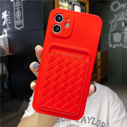 Weave Pattern Card Holder iPhone Case
